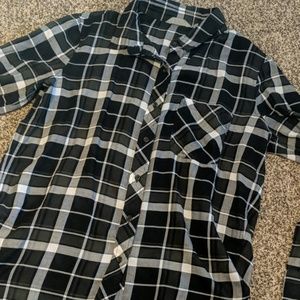 Athleta MP Plaid Button down